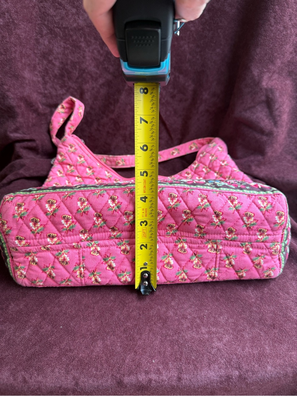 Vera Bradley shoulder bag in Pink Pansy - Picture 6 of 6